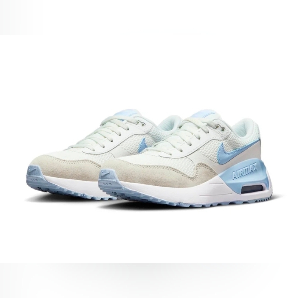 Nike Air Max SYSTM Womans Sneaker NIB 'White/Cobalt Bliss Blue Size 7/ 5.5Y